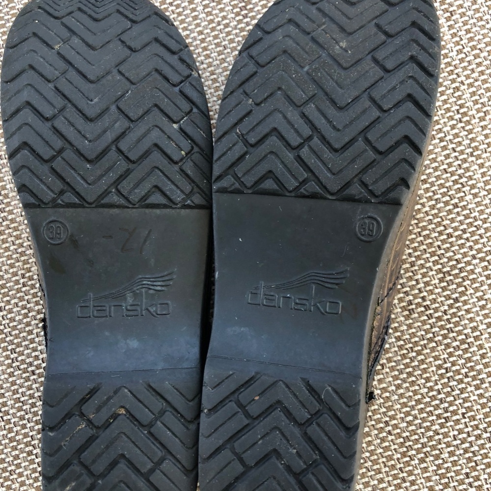 Dansko Brown Patterned Clogs - Picture 7 of 9